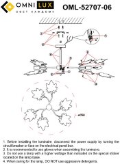 Потолочная люстра Omnilux OML-52707-06