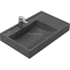 Раковина Aquaton Рейн 80 L на стиральную машину, графит (1A72113KRW210)