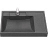 Раковина Aquaton Рейн 80 L на стиральную машину, графит (1A72113KRW210)