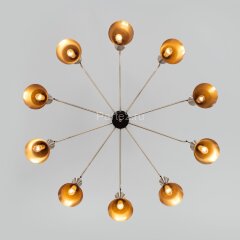 Потолочная люстра Bogate's 316/10 латунь / черный