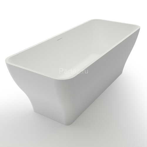 Ванна из искусственного камня Azario SAVANT 1700x700x600 свободностоящая белая матовая, с белым мато
