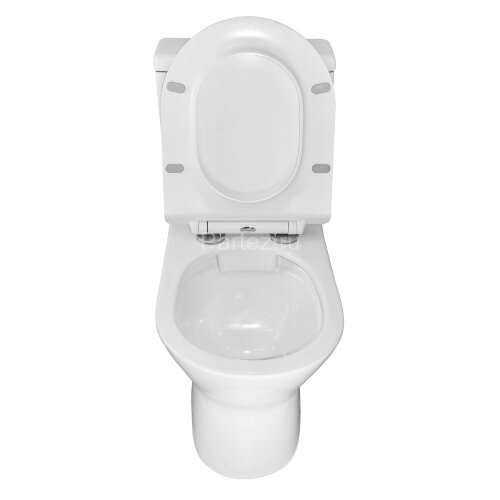 Унитаз-компакт Azario Mons 380х650х790 напольный, безободковый, с быстросъемным сиденьем микролифт (