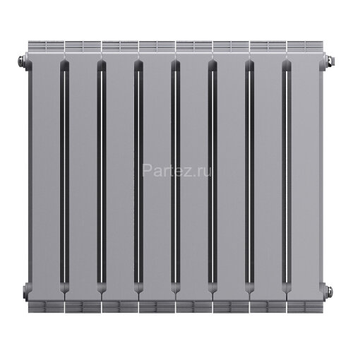 Биметаллический радиатор Royal Thermo PianoForte 500/100-8 (Silver Satin)