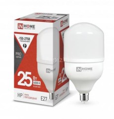 Лампа светодиодная LED-HP-PRO 25Вт трубчатая 4000К нейтр. бел. E27 2380лм 230В IN HOME 4690612031057