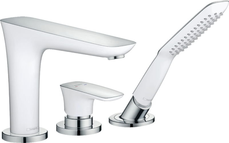 Hansgrohe 15432400 PuraVida Смеситель монтаж на край ванны, на 3 отверстия, 1/2