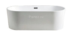 Ванна акриловая Azario BRISTOL 1800х800х600, свободностоящая, в комплекте с сифоном и металлической 