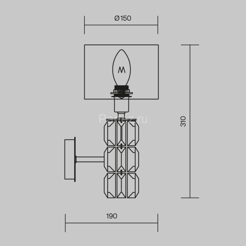 Бра Maytoni DIA008WL-01CH