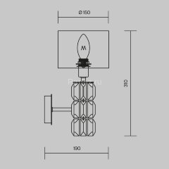 Бра Maytoni DIA008WL-01CH