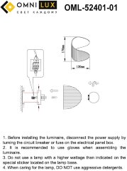 Бра Omnilux OML-52401-01