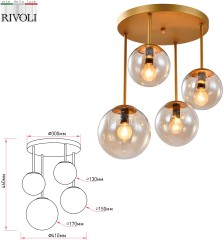 Потолочная люстра Rivoli 3117-304