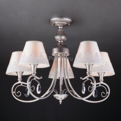 Потолочная люстра Eurosvet 60069/5 серебро