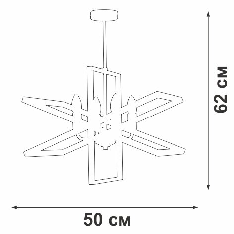 Потолочная люстра Vitaluce V3004-1/4PL