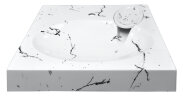 Раковина подвесная Azario Carmen 605х602х85 Белый мрамор (CS00078503)