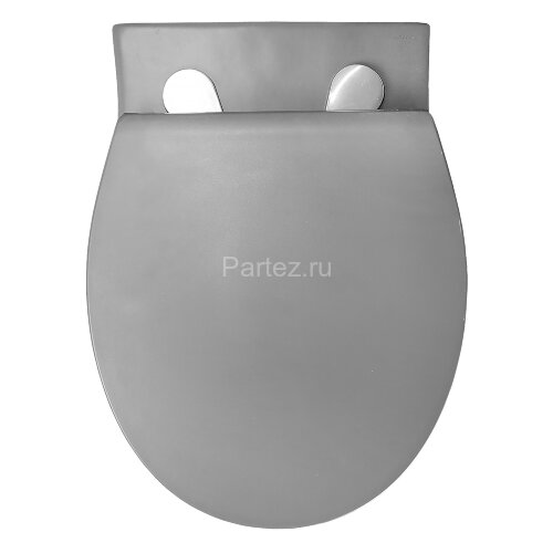 Унитаз подвесной Azario Keras 370х520х360 безободковый, с быстросъемным сиденьем микролифт, серый ма