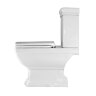 Унитаз-компакт напольный Creo Ceramique Orleans 420х670ъ790 сиденье с микролифтом, белый (OR1002+OR1