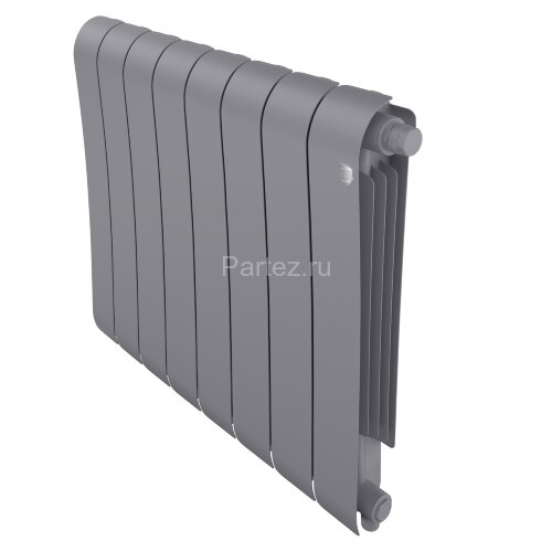 Радиатор биметаллический Royal Thermo Infinity 500 Silver Satin VR80 - 8 секц.