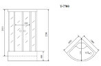 Timo Lux T-7700 душевая кабина (100*100*220), шт