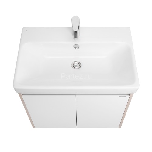 Тумба под раковину AQUATON Сканди 70 Doors универсальная, Белый/Дуб Верона (1A278901SDB20)