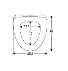 Крышка-сиденье для унитаза Haro Арктик стальное крепление, белое (512086)