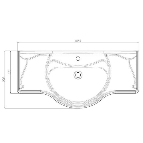 Z_AMERICA Раковина 1050 мм
