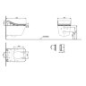 TOTO RX TCF896CG#NW1 Сиденье-биде TOTO WASHLET SX с технологией EWATER+,с пультом дистанционного упр