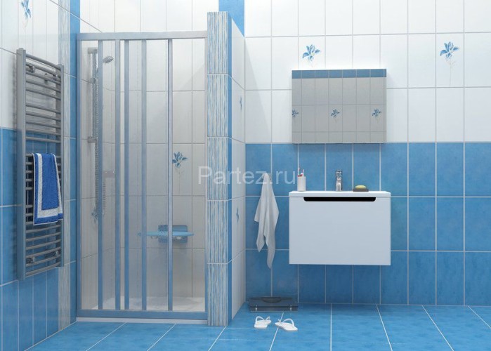 Душевая дверь Ravak Supernova раздвижная 90х188, толщина полотна 3мм , цвет профиля сатин