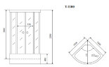 Timo Comfort T-8800 Clean Glass душевая кабина (100*100*220), шт