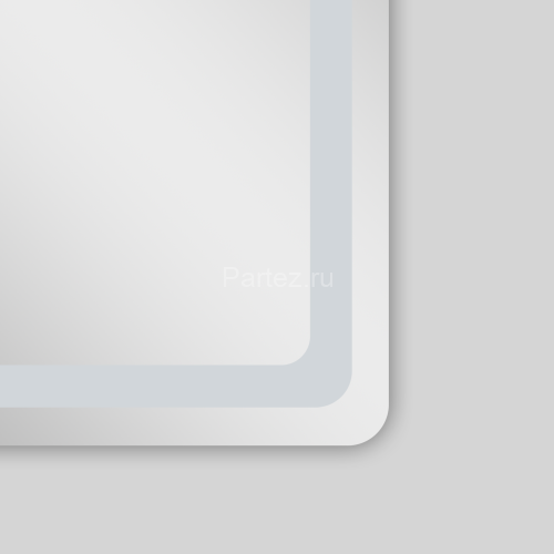 Зеркало AZARIO Dallas 600х800 с подсветкой, сенсорный выключатель с функцией диммера, подогрев (AZ-Z