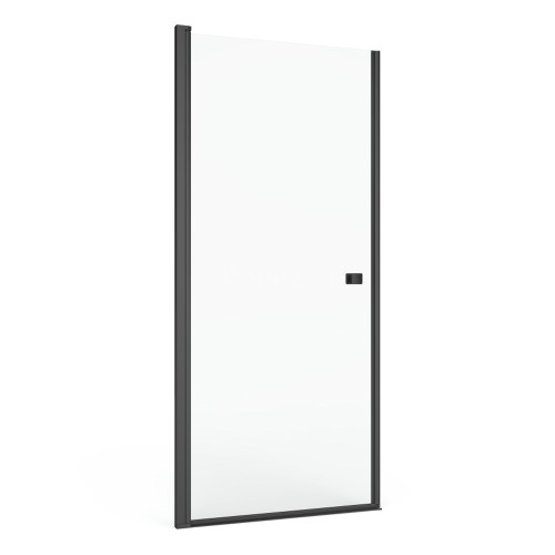 Душевая дверь Roca CAPITAL распашная 90х195, толщина полотна 6мм универсальная, цвет профиля черный