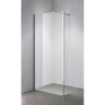 Душевая перегородка Loranto 100x195 Walk-in. Доп.створка 20см. Регулируемый кронштейн 80-100 Прозрачное стекло 6 мм. Профиль Хром (CS-L801 100)