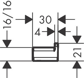 Крючок Hansgrohe AddStoris, Черный (41742340)