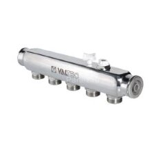 Коллектор распределительный НЕРЖ. 1"х7х3/4"ЕК VALTEC