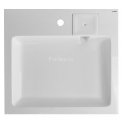 Раковина Azario Beta NEW 600х550х100 литьевой мрамор, сифон в комплекте, белая (CS00086605)