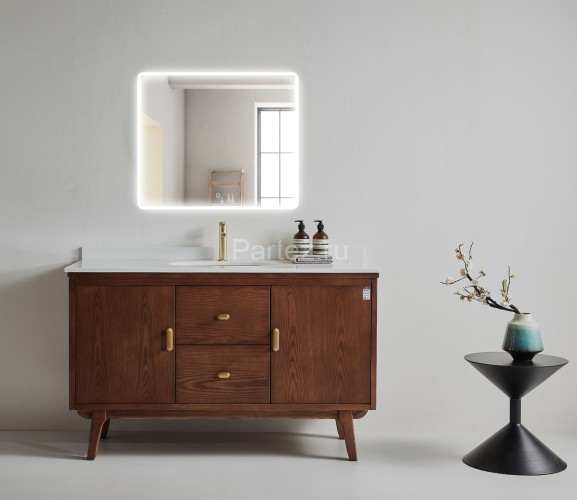 Зеркало AZARIO Lucia 800х680 с подсветкой, сенсорный выключатель с функцией диммера (AZ-Z-061-1CS)