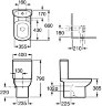 Бачок Roca DAMA SENSO, нижний подвод, двойной слив 3/6л (7.3415.1.700.0)