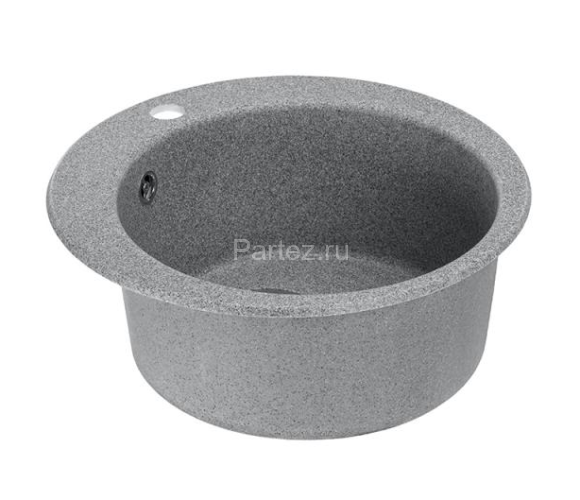 Кухонная мойка AQUATON Иверия 480 мм., серая (1A711032IV230)