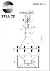 Подвесная люстра ST Luce SL6007.203.20