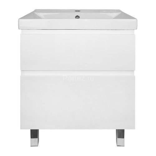 Комплект тумба Azario Мила 60Н 610х480х860 напольная, с раковиной Tempo 60, белый матовый (CS0009136
