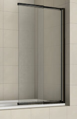 Шторка для ванны раздвижная Azario Merrit 100х140 цвет профиля черный (AZ-NF6122 1000 BLACK)