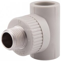 Тройник комбинированный PPR-НР D20х1/2&quot; Ekoplastik