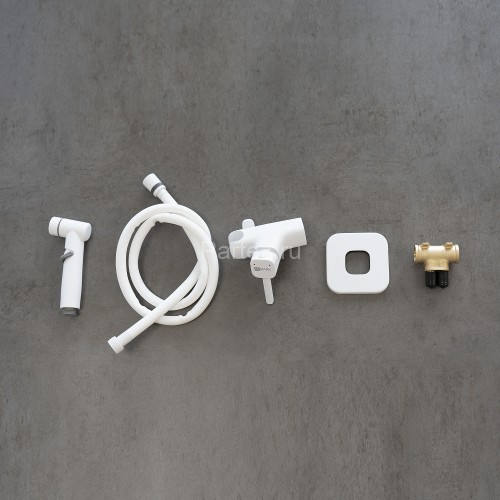 Смеситель Lemark Solo LM7165MW с гигиеническим душем, встраиваемый