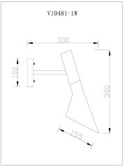 Бра Moderli V10481-1W