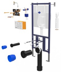 Сет LORANTO Инсталляция + подвесной унитаз Azario MONEO безободковый, слив &quot;Торнадо&quot;, в комплекте с 