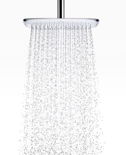Hansgrohe 27437000 Верхний душ PuraVida 400 мм, держатель 387 мм, 1/2