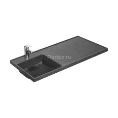Раковина - столешница AQUATON Лондри 1050, левая, графит (1A72833KLH21L)