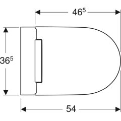 Унитаз подвесной Geberit ONE закрытая форма, TurboFlush, с сиденьем микролифт (500.202.01.1)