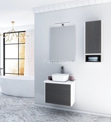 Пенал подвесной AQUATON Брук одностворчатый дуб темный (1A202503BCDF0)