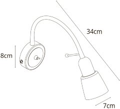 Бра Arte Lamp A7009AP-1BK