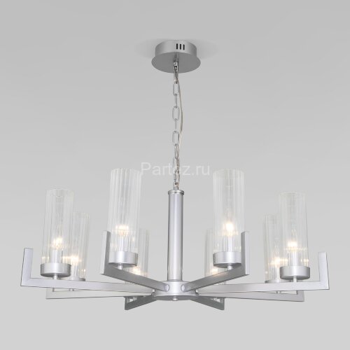 Подвесная люстра Eurosvet 60133/8 серебро