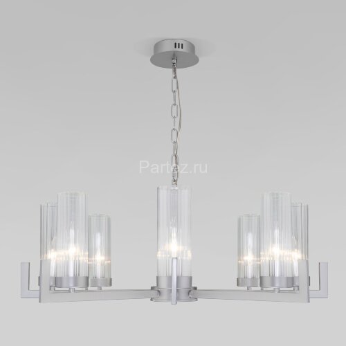 Подвесная люстра Eurosvet 60133/8 серебро